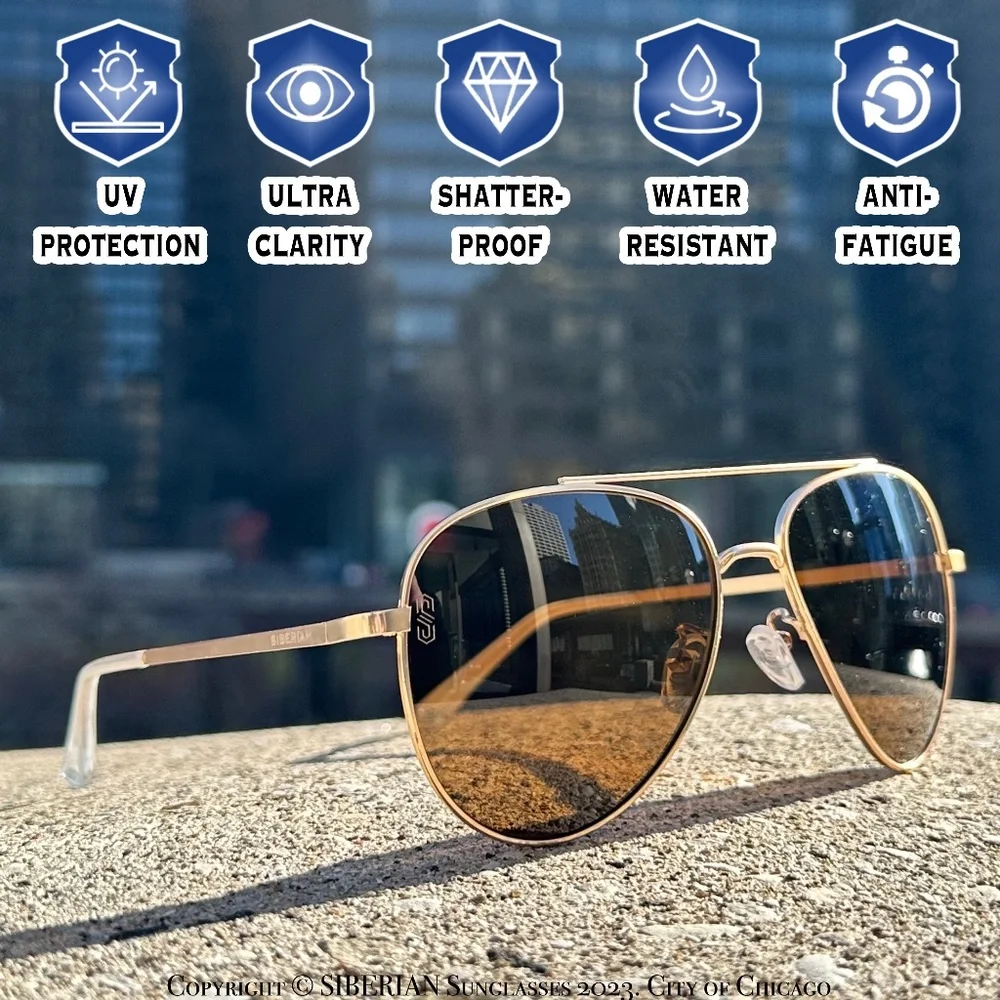 🇺🇸BROWN Classic Aviator Sunglasses - Picture 7 of 15
